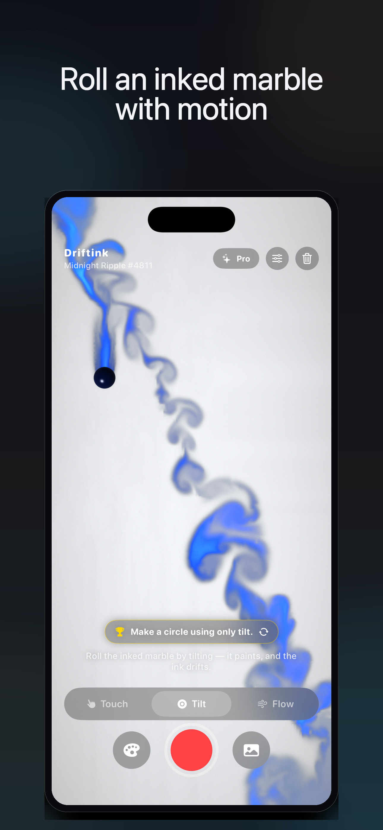 Indigo marble